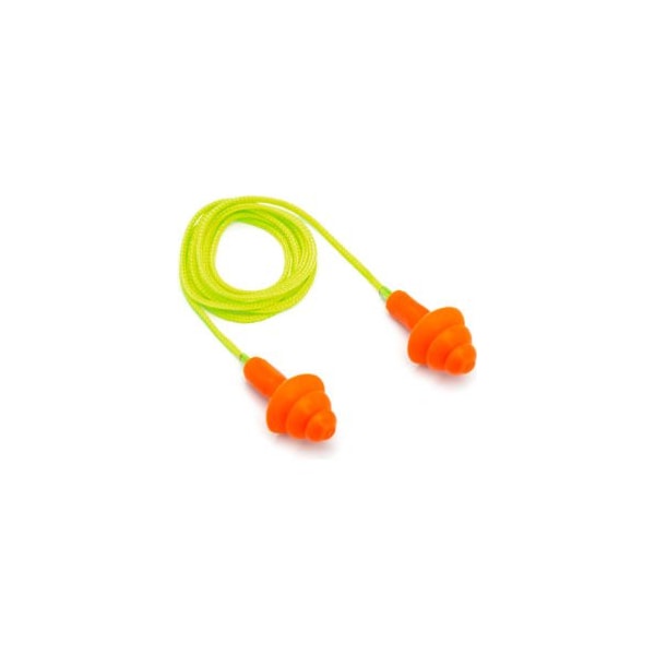 Corded Reusable Earplugs in Plastic Carrying Case - Pkg Qty 30